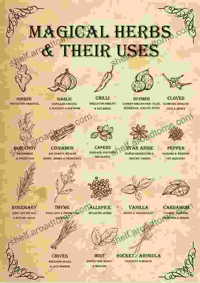 A Collage Of Various Herbs Used In Hedge Witchcraft Practices. Pagan Portals Hedge Witchcraft