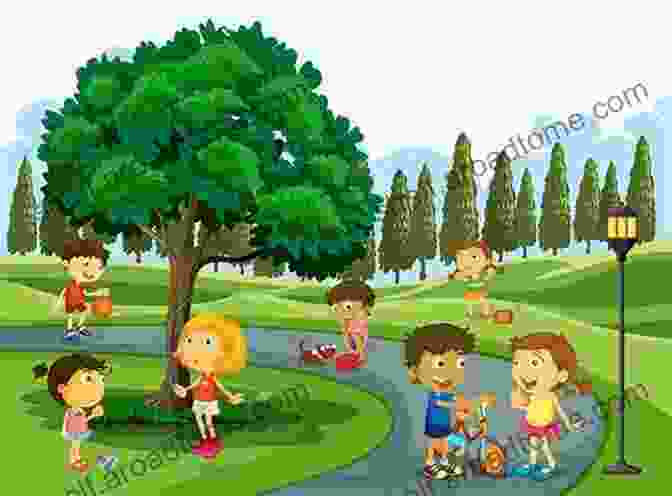 A Colorful Illustration Of Marcijona And Her Friends Playing In The Park Our Days In The Park With Marcijona: The Red Squirrel