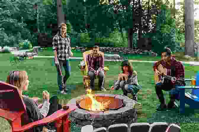 A Group Of Friends Sitting Around A Campfire, Sharing Stories And Laughter The Dino Boneyard (Rusty Wilson S Bigfoot Campfire Stories)