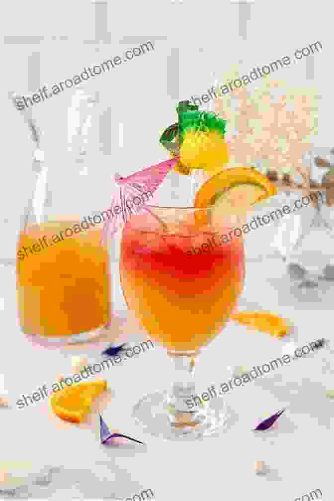 A Large Bowl Of Vibrant Rum Punch Surrounded By Colorful Fruit Slices Raving Rum Recipes: Make Delicious Rum Recipes For Any Occasion