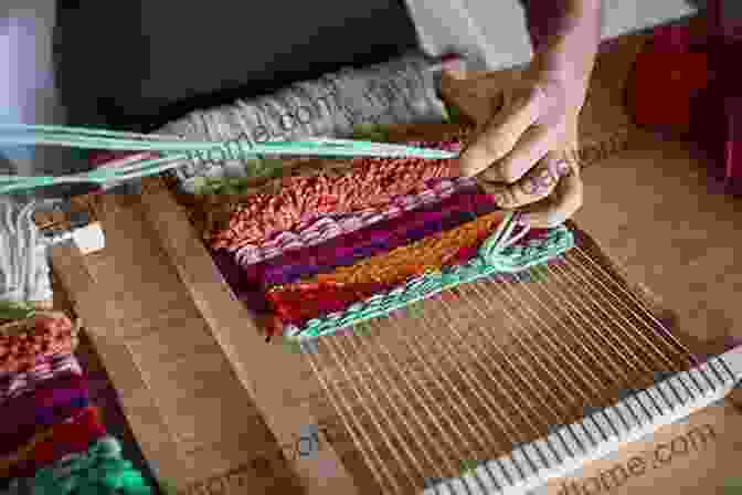 A Weaver Using A Loom To Create A Tapestry Slow Knitting: A Journey From Sheep To Skein To Stitch