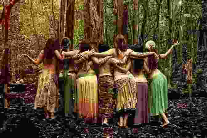 A Woman Performing A Wiccan Ritual In A Forest Wicca Of Spells: RITUALS INCANTATIONS POTIONS