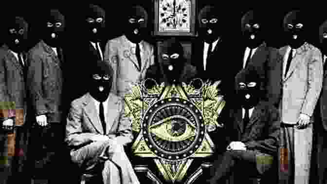 An Image Representing A Secret Society Meeting With Masked Individuals And Hidden Agendas Les Freres Invisibles