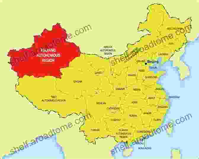 Map Of Xinjiang, Highlighting Its Strategic Location Eurasian Crossroads: A History Of Xinjiang Revised And Updated