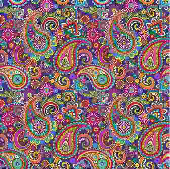 Vibrant Paisley Tapestry ENCHANTING MODERN ART STYLE DESIGNS INCLUDING PAISLEY PATTERNS GRACE DIVINE DRAWINGS By Artist Grace Divine