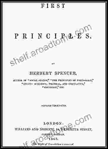 First Principles Herbert Spencer